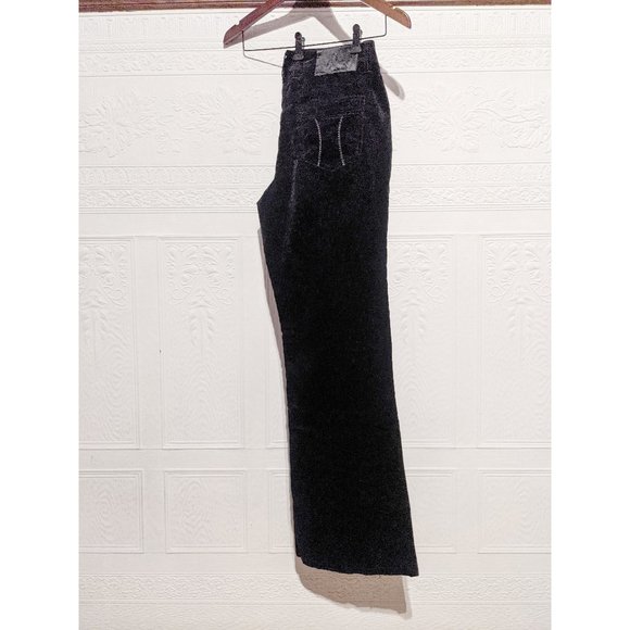 Eivissa Black velvet pants size 10 boot cut legs - Picture 7 of 7